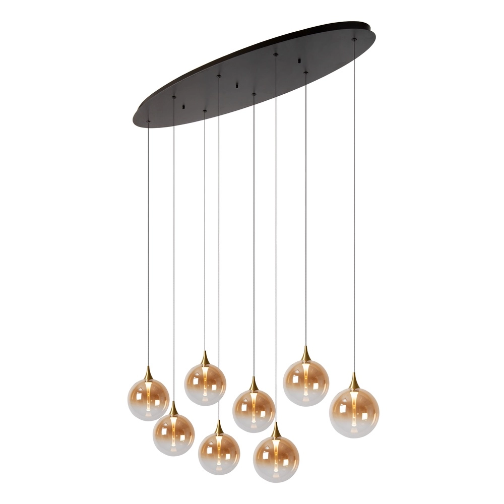 Design LED pendant light Gisela fading - 8x Ø 16cm Premium by Lucide 5411212134837