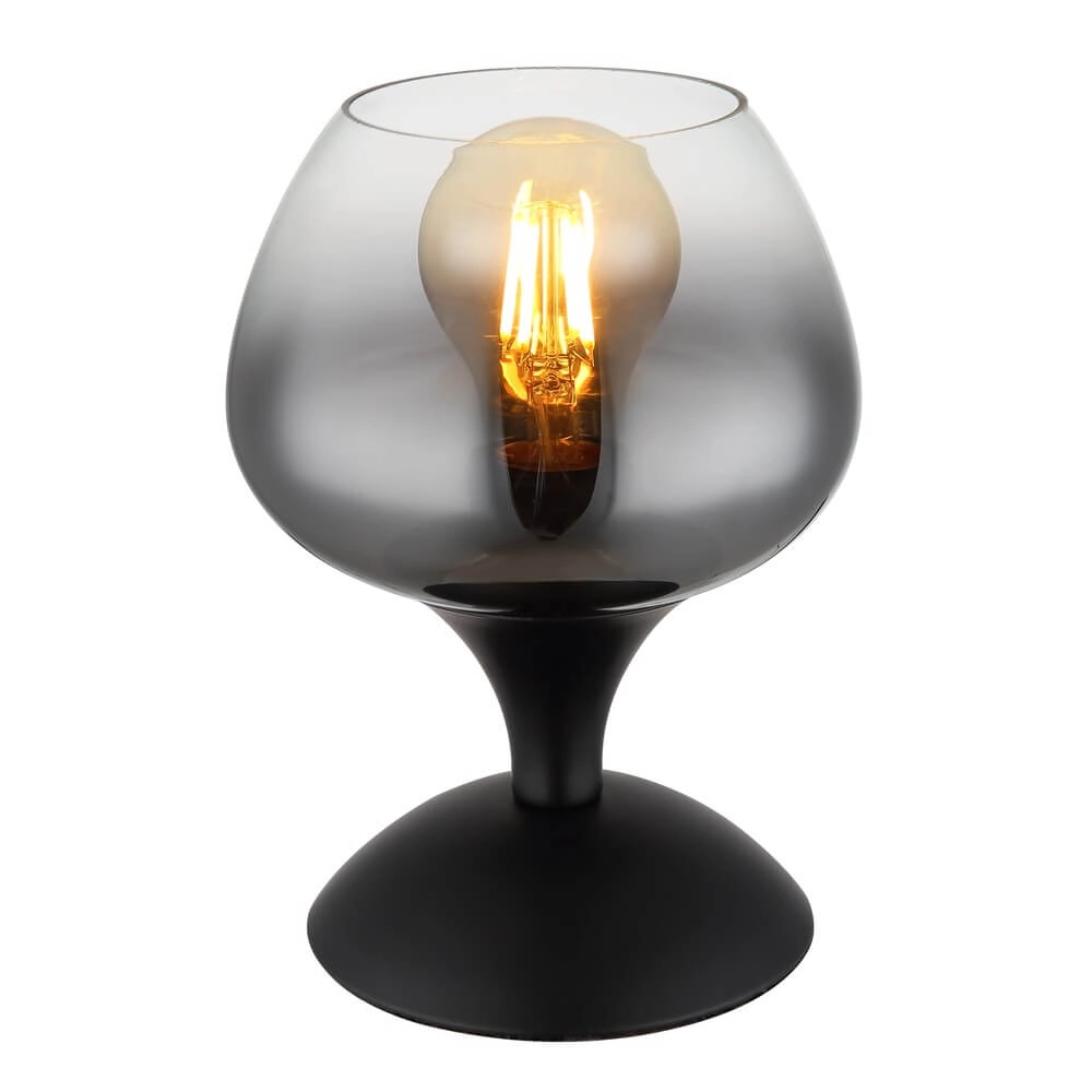 Black table lamp Maxy Ø 15cm