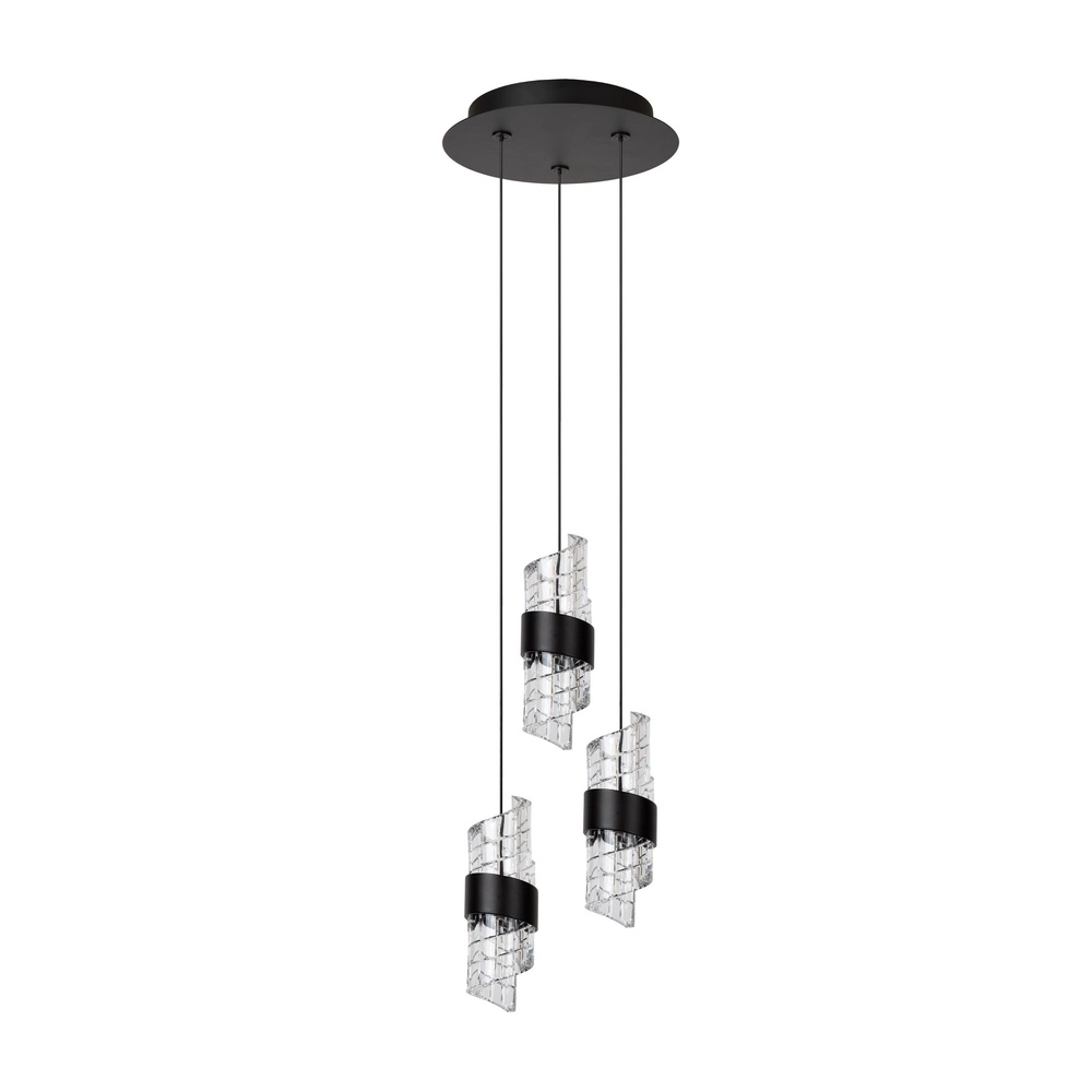 Design pendant lamp Kligande 3-light black
