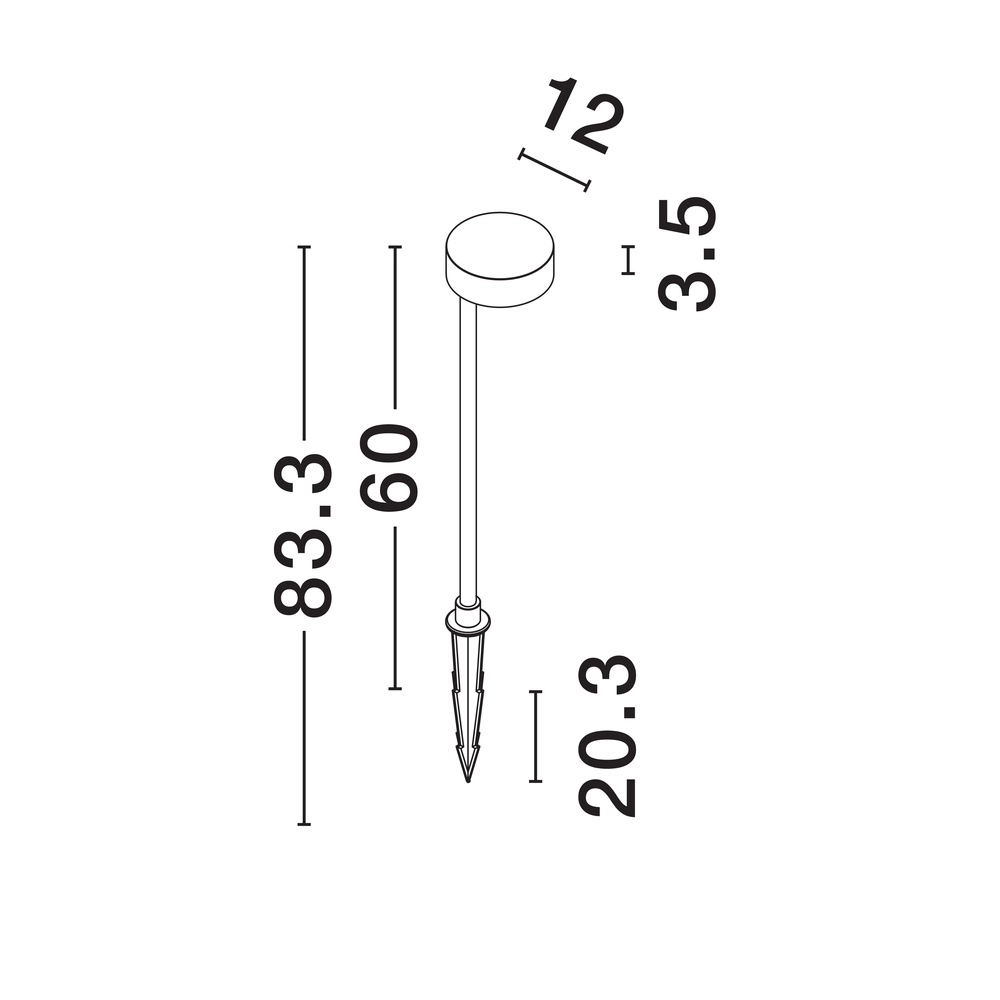 Design path lighting Dyol 63cm black Lyora 5212017447210