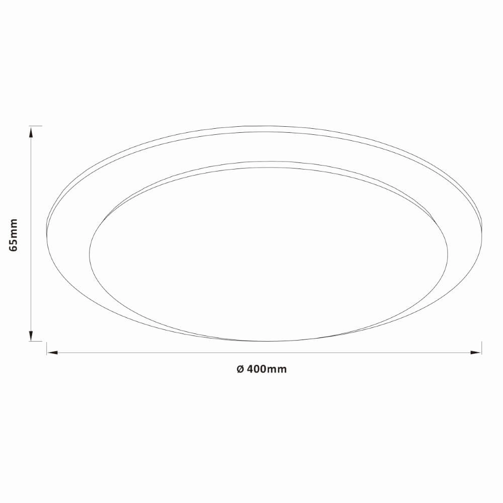 Ceiling lamp Vittoria Ø 40cm Brilliant 4004353426513