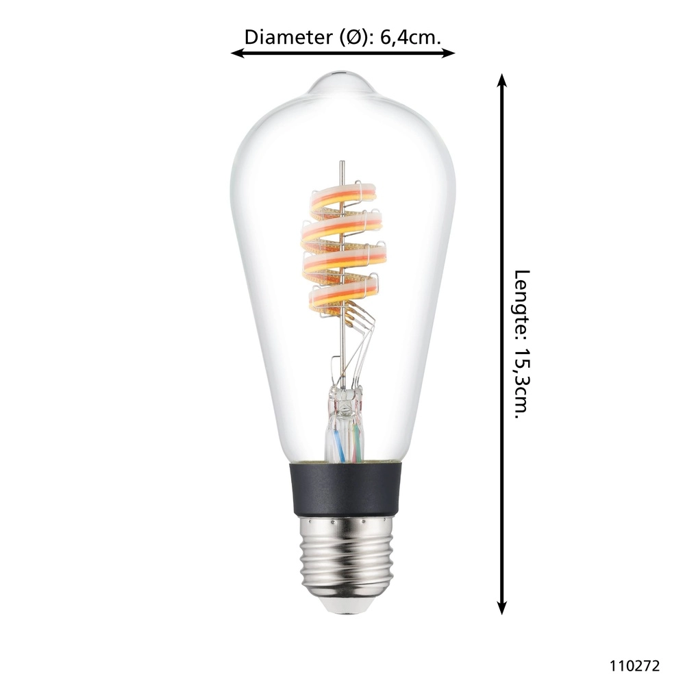 Led lamp ball Zigbee E27 4.9W - 400lm - 3000K - ST64 Eglo 9008606305902