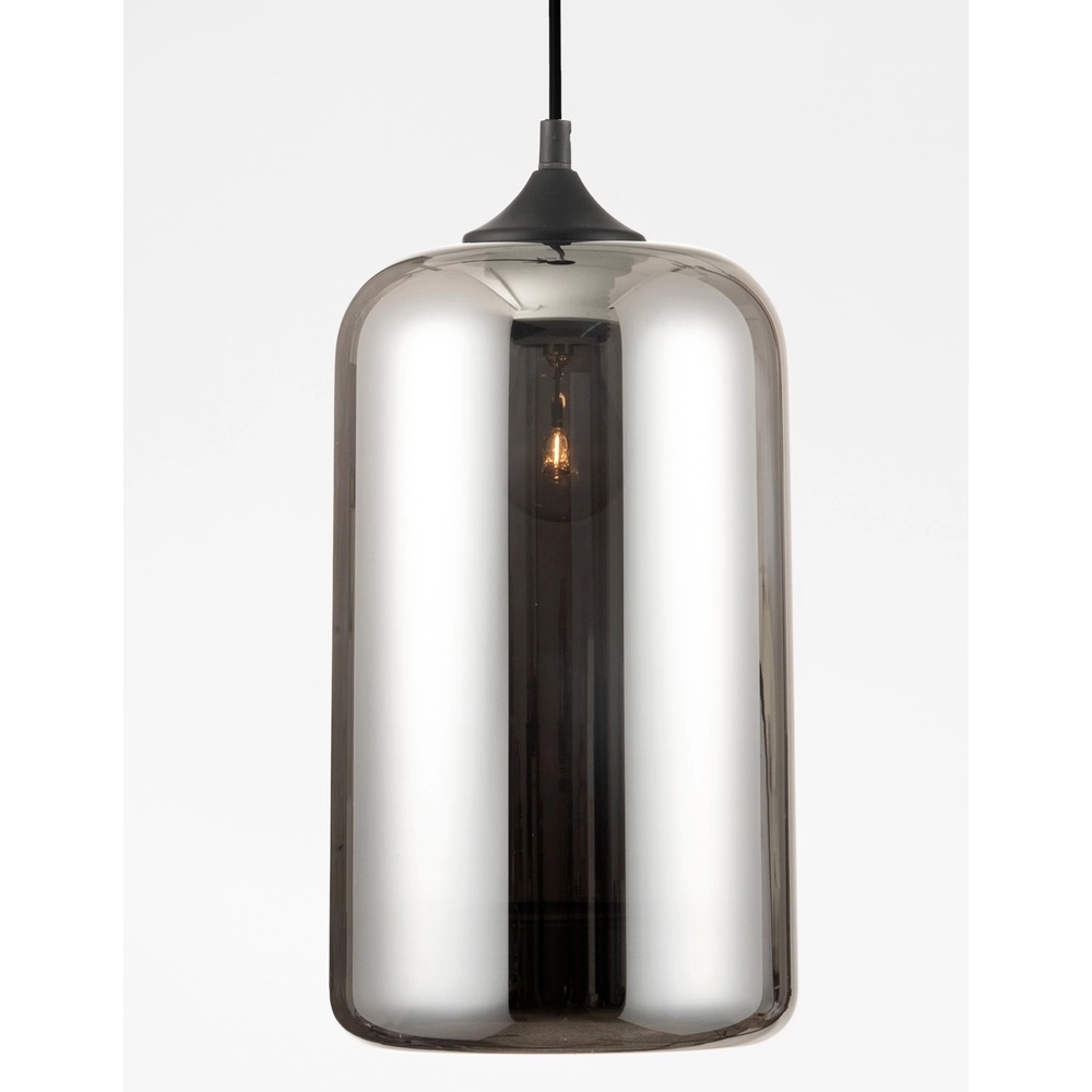 Pendant lamp Savaz chrome glass Ø 17.5 x 29.8cm Lyora 5212017421258