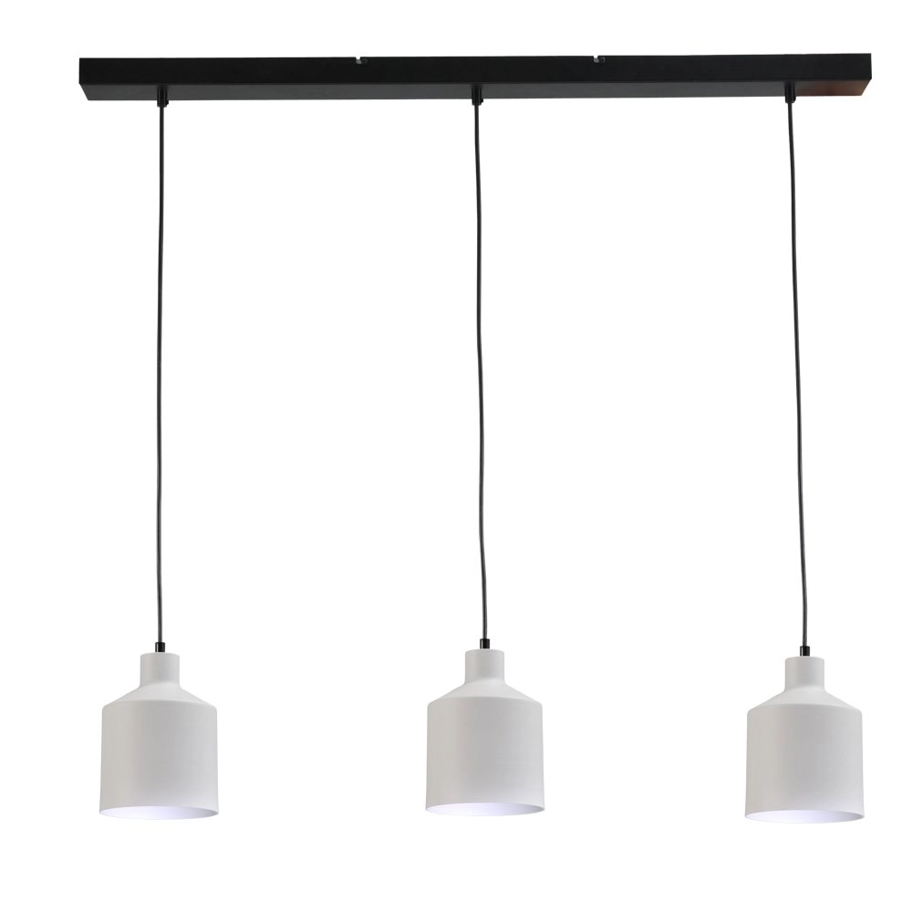 Dining room lamp Boris Concepto 3x14 black with white
