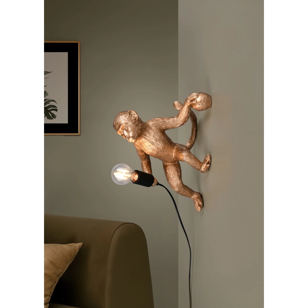Wall lamp Louy monkey gold Trio 4017807667967