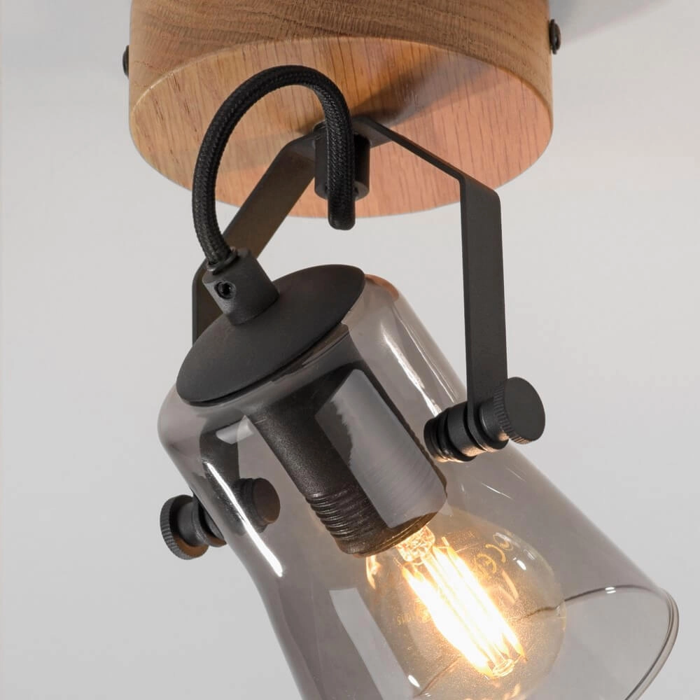 Wall lamp Green Langstrom wood Just Light 4043689994860