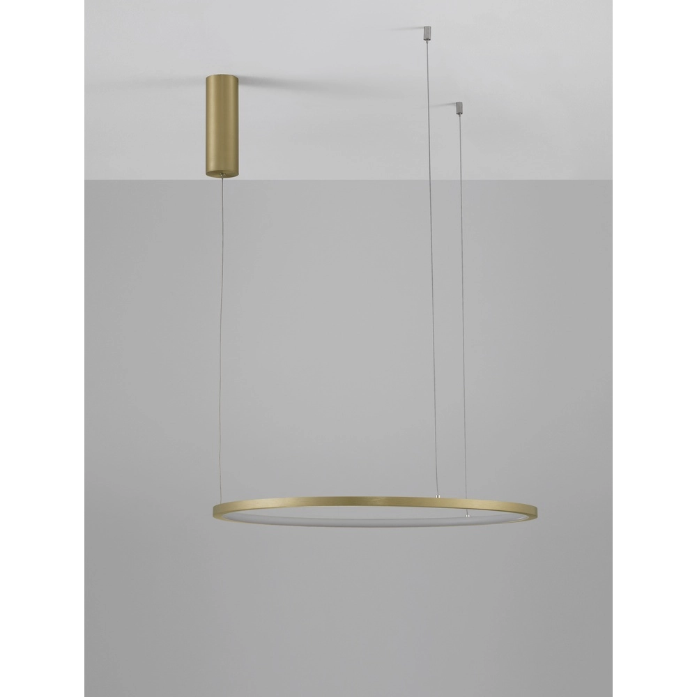 Round pendant lamp Tarquin gold Ø 60cm Lyora 5212017438270