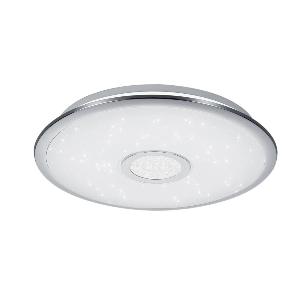 LED flush ceiling light Osaka 42cm gray with star effect