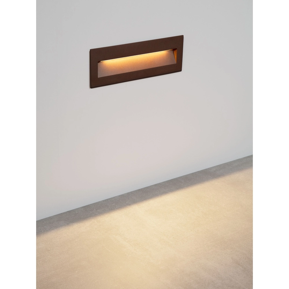 Recessed wall lamp Drat Rusty brown