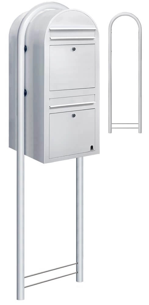 Mailbox Duo 9016 White Bobi 6417237014078