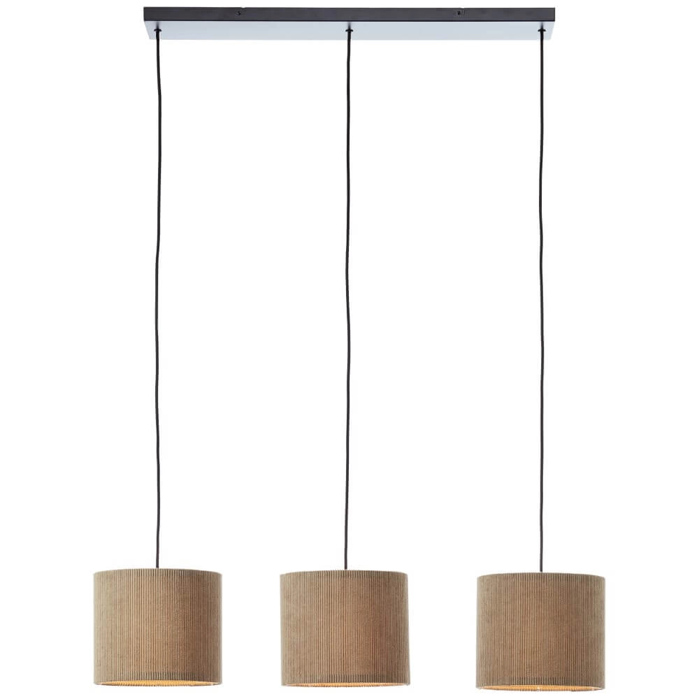 3-light pendant lamp Tony Grey design Brilliant 4004353446313