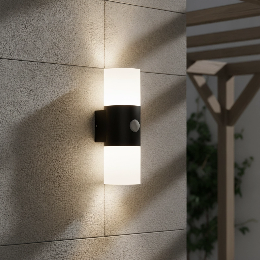 Design wall lamp Paul Black with sensor