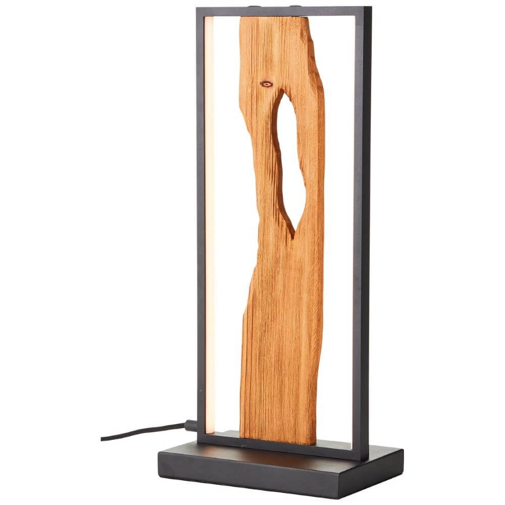 Led table lamp Chaumont with wood Brilliant 4004353411793