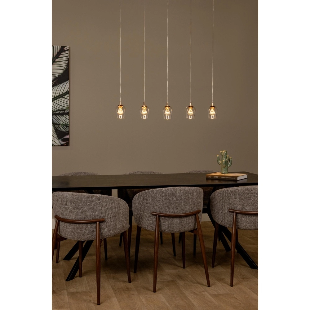 Unique pendant lamp Berliane 5-light straight Lucide 5411212011008