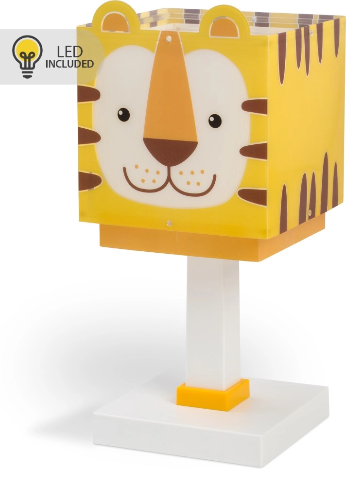 Children's room table lamp Tiger yellow