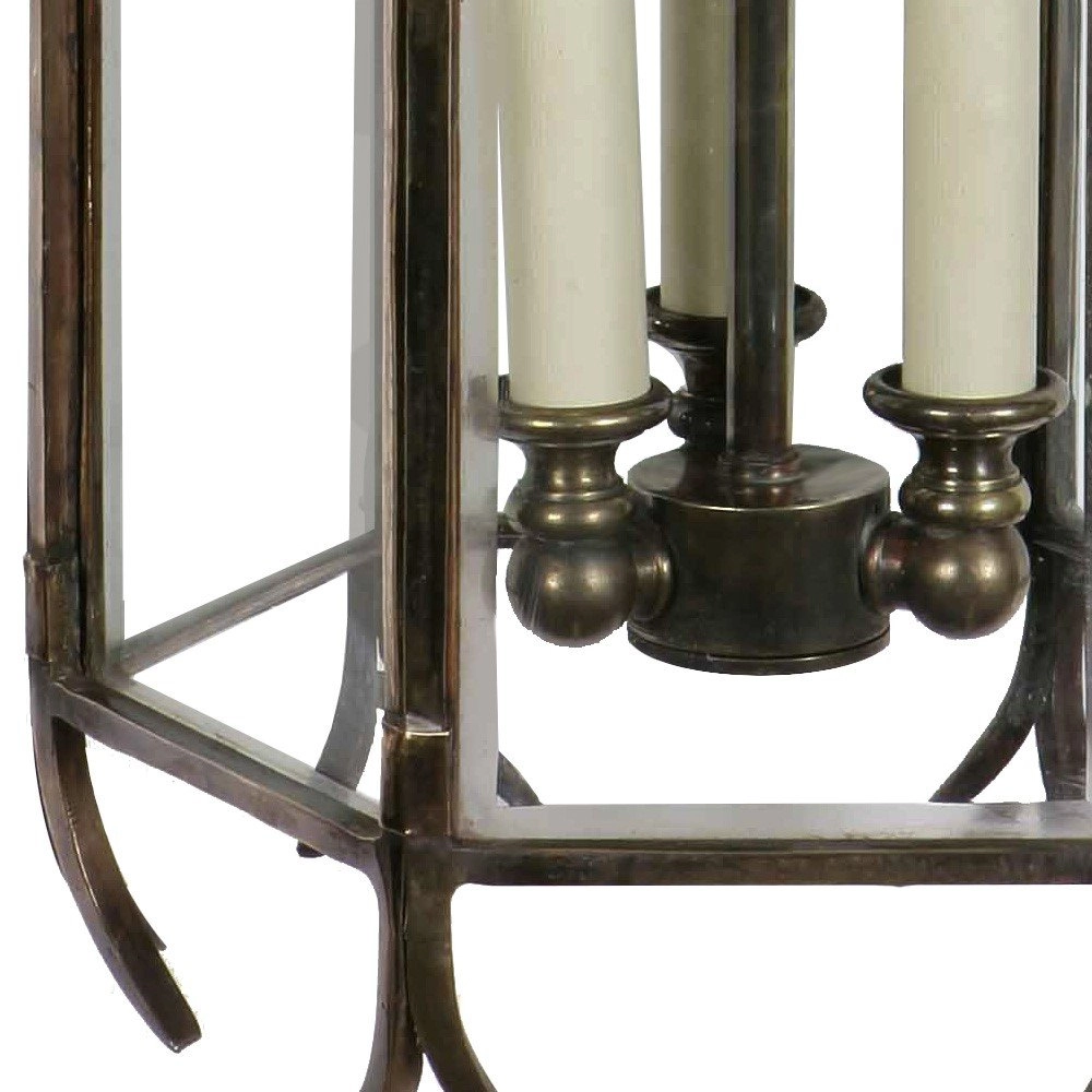 Antique pendant lamp Gothic 3-light - antique copper (ant) Limehouse