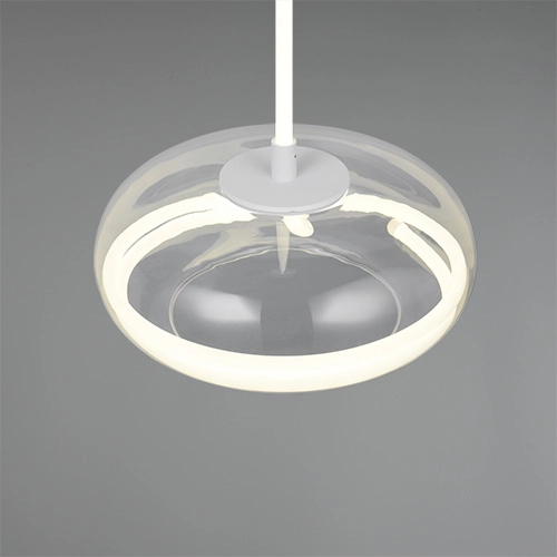 Design pendant lamp Tarsia white Ø 40cm Trio 4017807683325