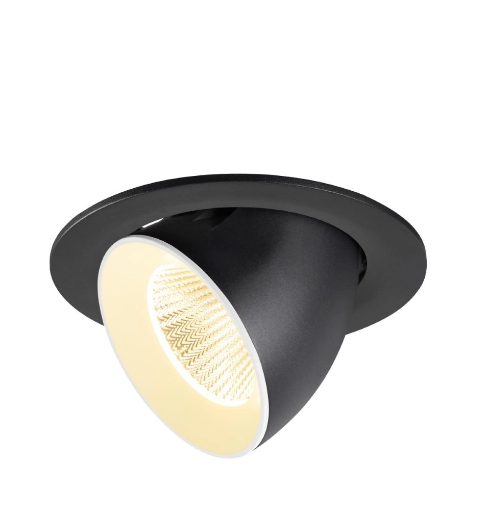 Recessed spotlight Numinos Gimble L black/white 3000K - 40deg SLV 4024163310291