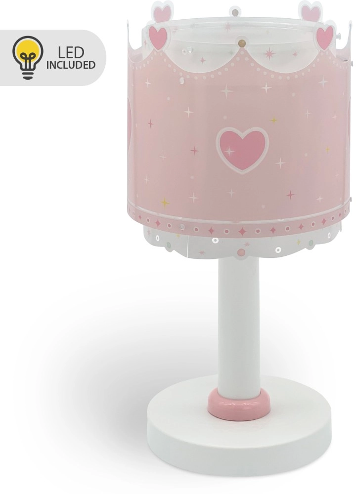 Children's room table lamp Little Queen Pink glow in the dark Dalber 8420406002293