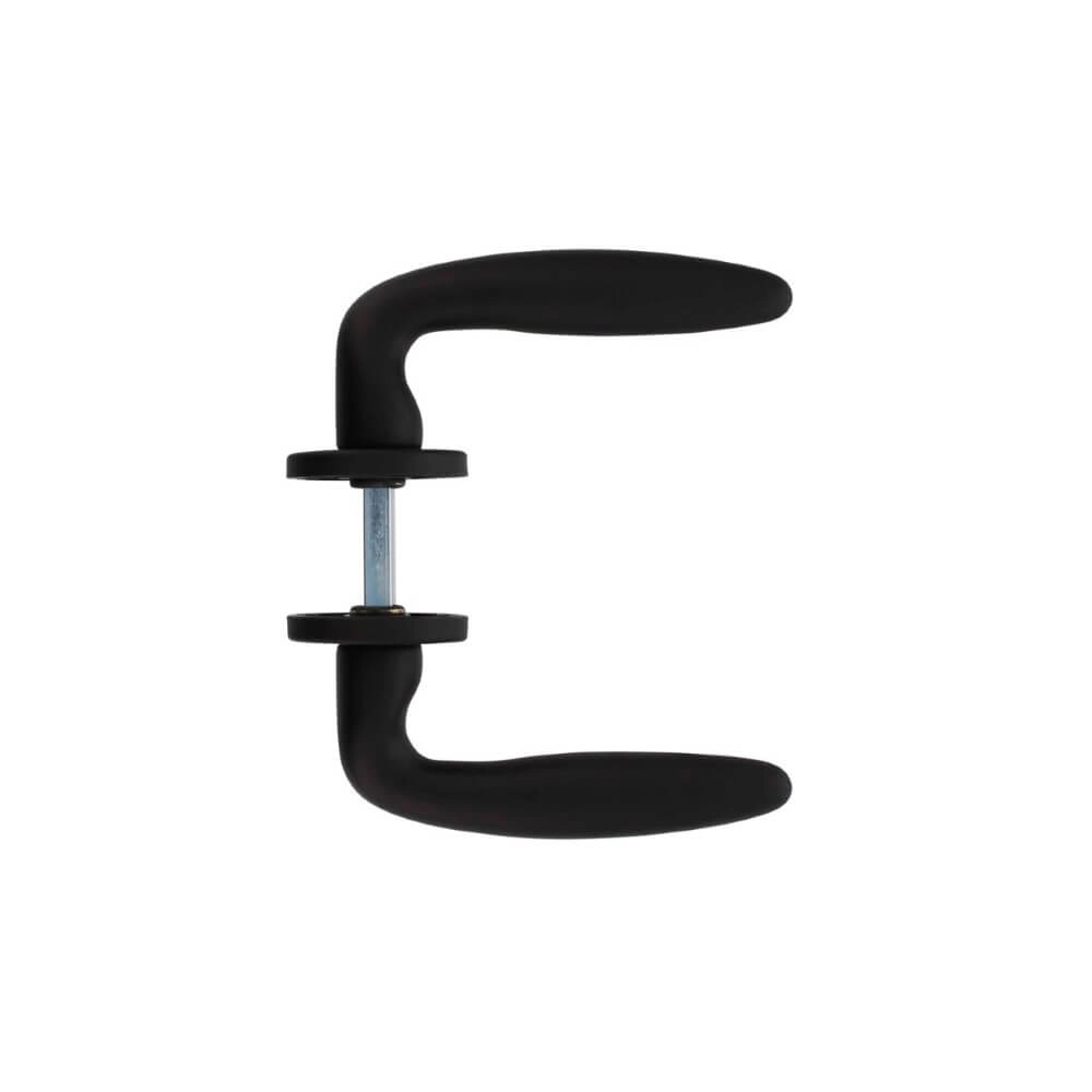 Modern door handle Sigaar black Intersteel 8714186089644