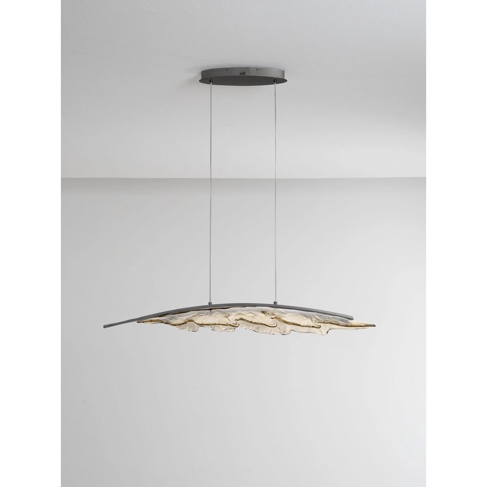 Design pendant lamp Amado anthracite with mocha 104cm Lyora 5212063500273