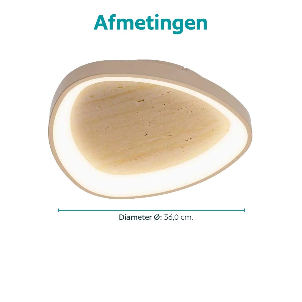 Modern ceiling lamp Meliciano sand brown