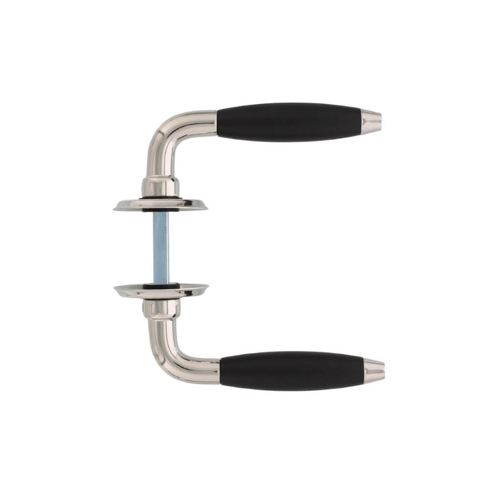 Door handle Antonnet on rosette nickel Intersteel 8714186489109