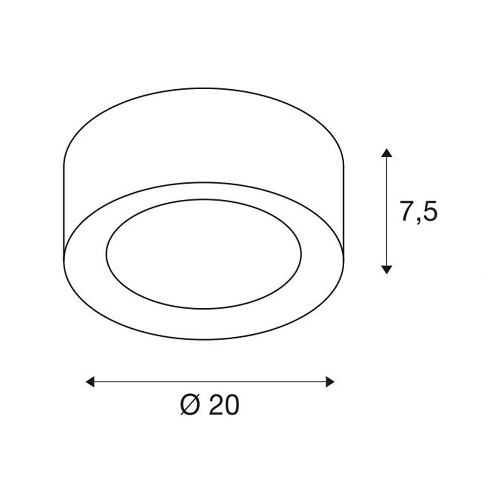 Ceiling light Fera 25 Ø 20cm SLV 4024163231596