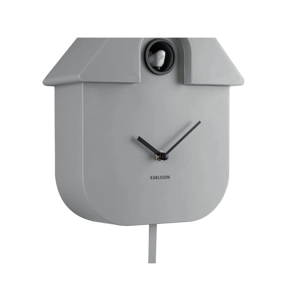 Wall Clock Modern Cuckoo grey Karlsson 8714302696961