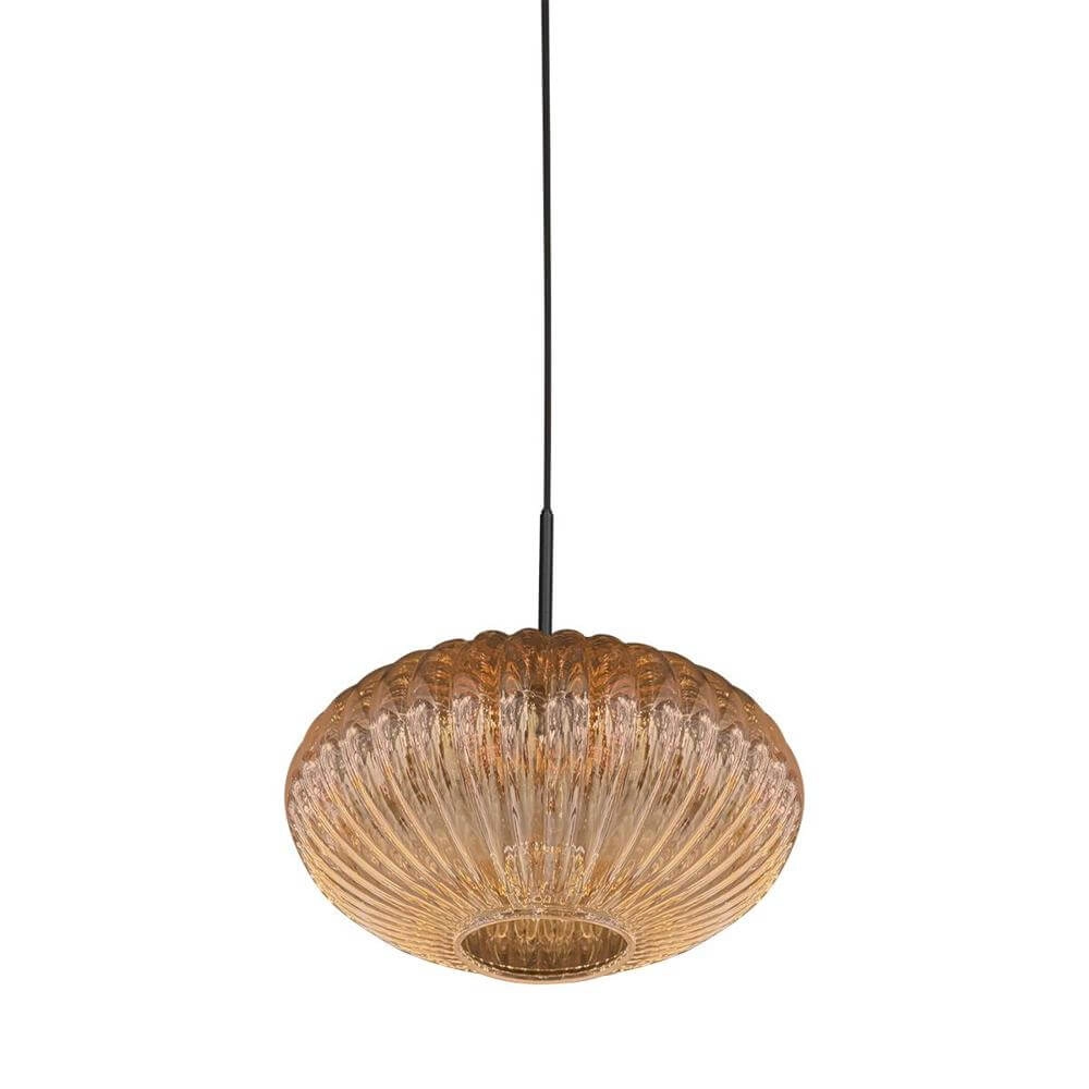 Pendant lamp HaloSwap with 1 amberk glass Steinhauer 8712746179767