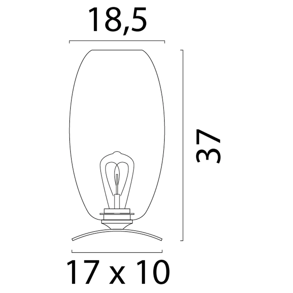 Table lamp Olive Ø18.5cm glass - sand Masterlight 8718121393896