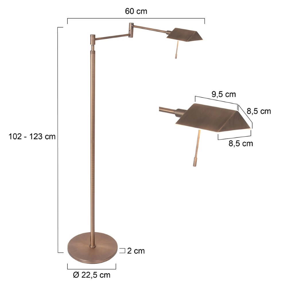 Bronze reading lamp Retina with led Steinhauer 8712746135671