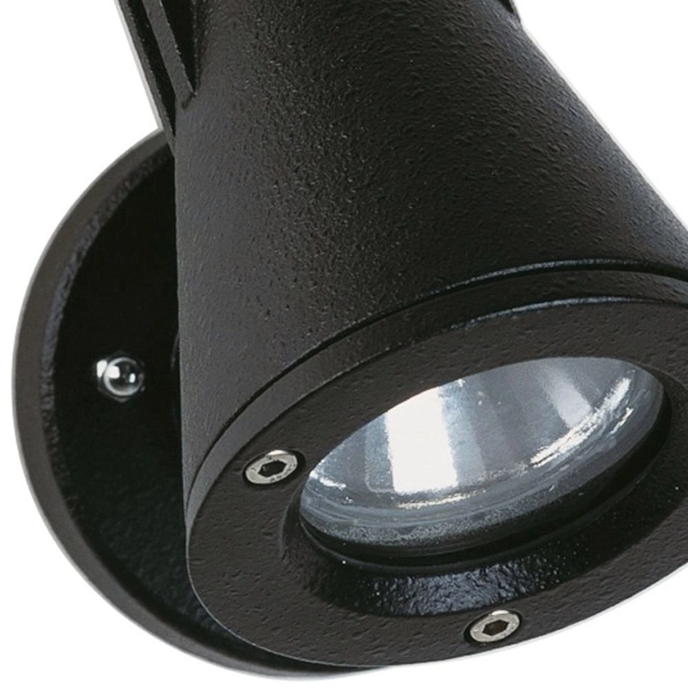 Black outdoor wall spotlight Orientable 10cm Albert 4007235621532