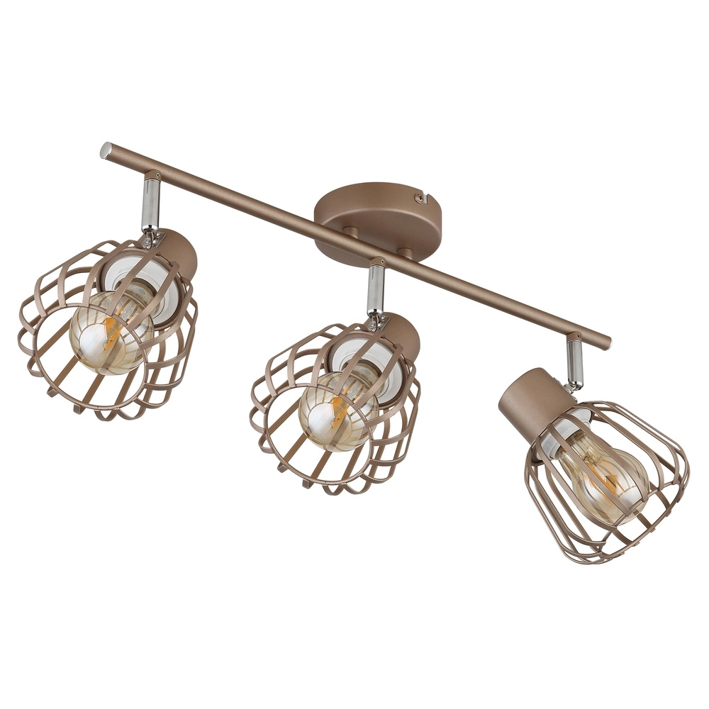 Ceiling lamp Olin 3-light coffee brown Globo 9007371589579