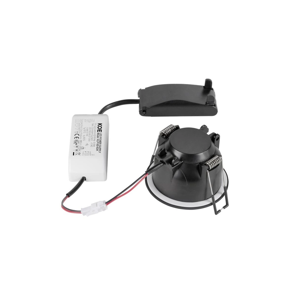Recessed spotlight New Tria 68 airtight 2700K black SLV 4024163304184
