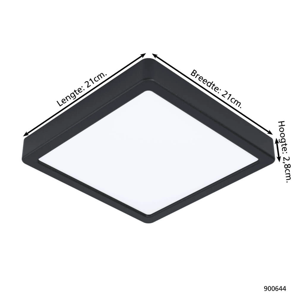 Bathroom lamp Fueva 5 IP44 - Black - 21cm Eglo 9008606245277