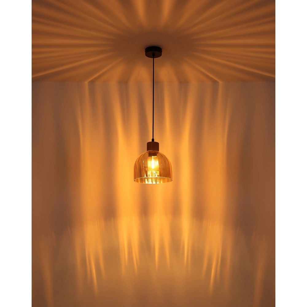 Pendant lamp Swanson black Ø 20cm Globo 9007371589647
