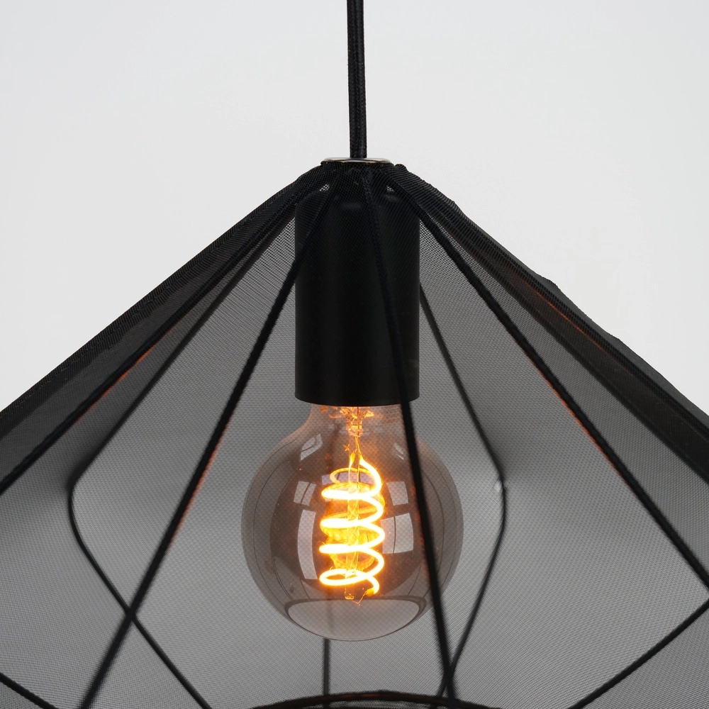 Pendant lamp Ø 42cm Dolwen Black - Japandi Eglo 9002759439958