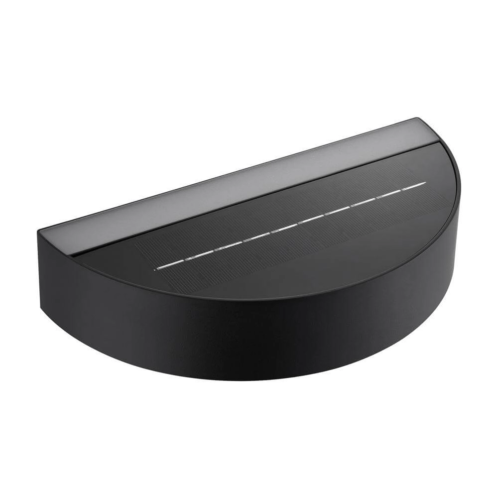 Solar wall lamp Monay black round Nordlux 5704924023545