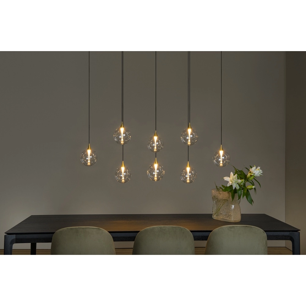 Design LED pendant light Gisela clear - 8x Ø 16cm Premium by Lucide 5411212134820