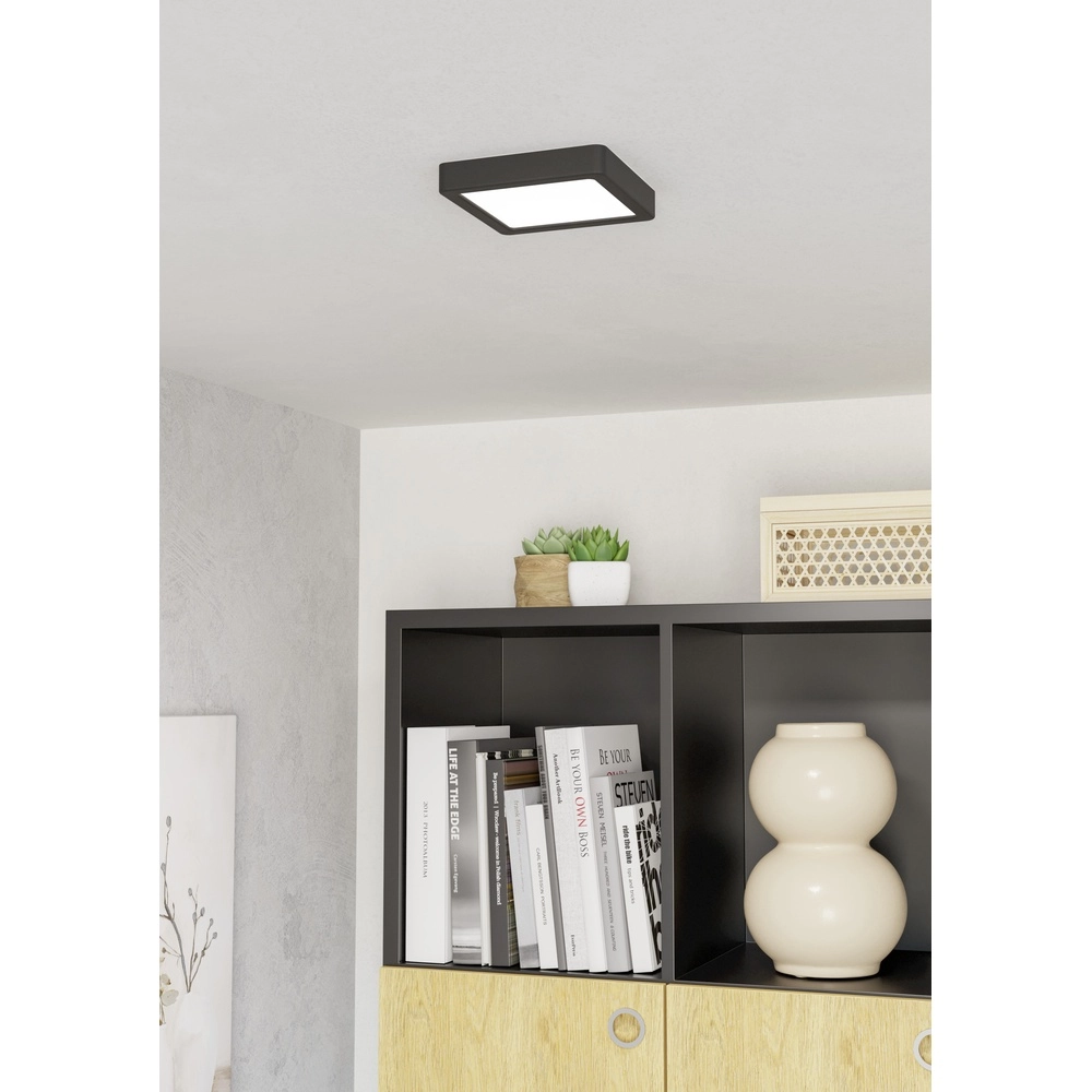 Led ceiling light Fueva 6 Square - Black - 15x15cm Eglo 9008606330102