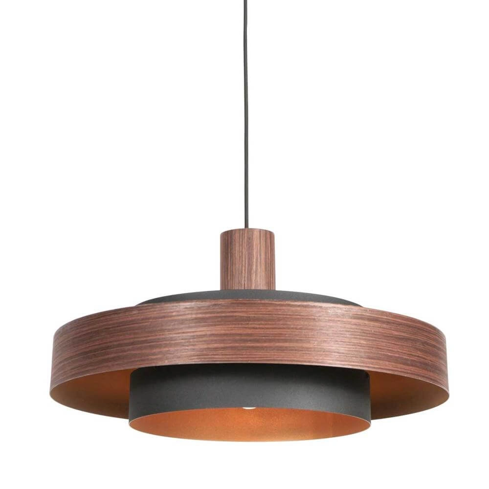 Pendant lamp Flinter Wood look