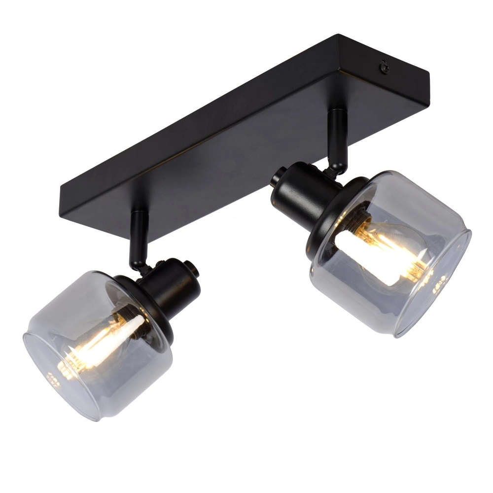 Ceiling lamp Bjorn 2-light black Lucide 5411212771230