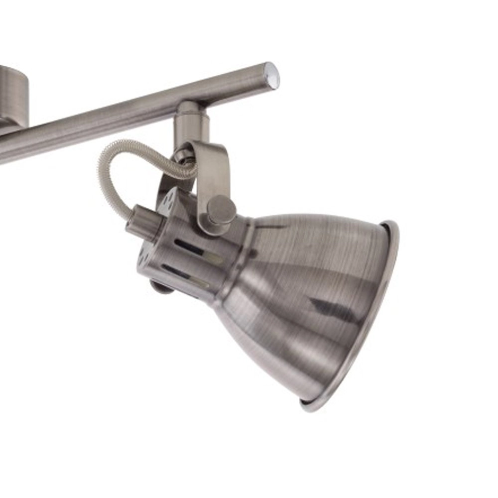 LED ceiling spot Seras 2-light nickel with cream Eglo 9002759965532