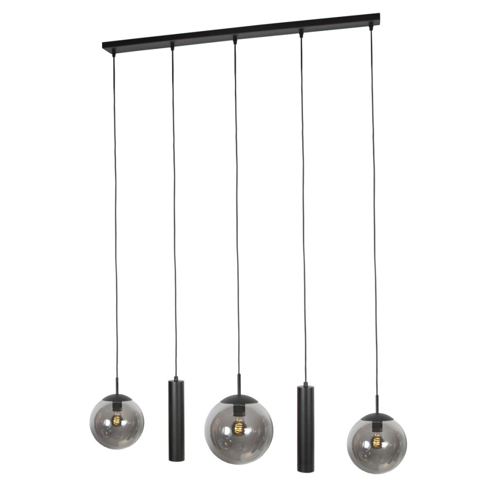 Design pendant lamp Bollique 5-light black