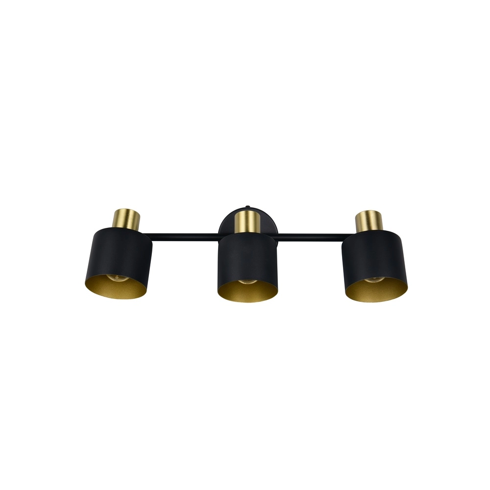 Ceiling lamp Eva 3-light black with gold Trio 4017807654660