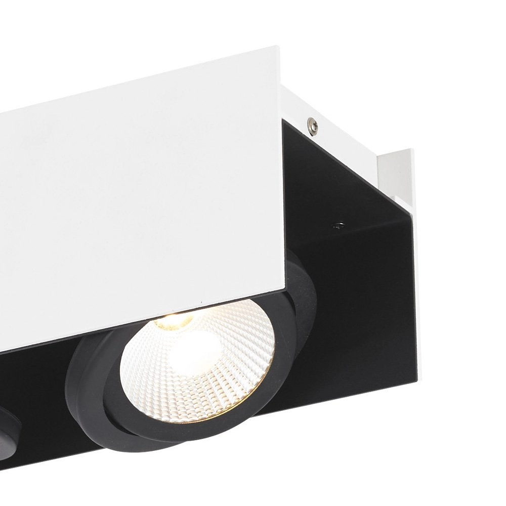 Directional spotlights Vidago 2-light white with black Stars of Light 9002759393168
