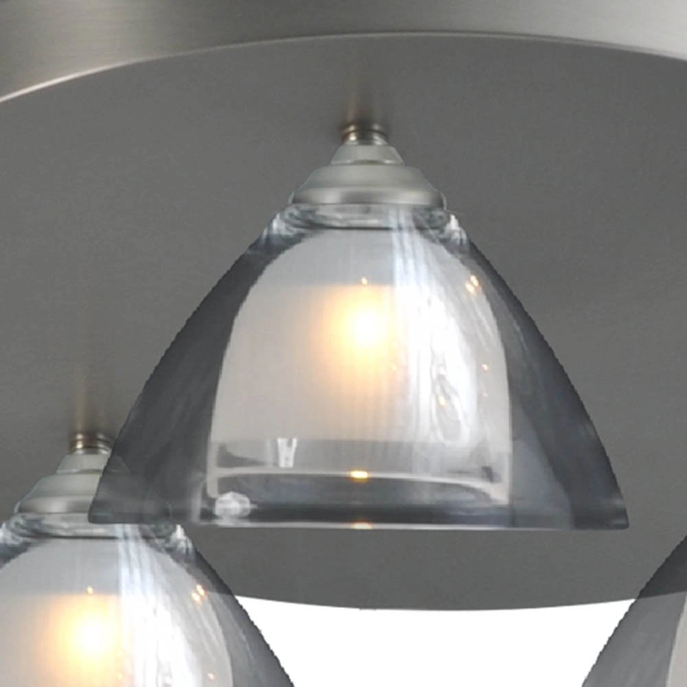 LED flush ceiling light Caterina LED Disk 3-light metal gray Masterlight 8718121210780
