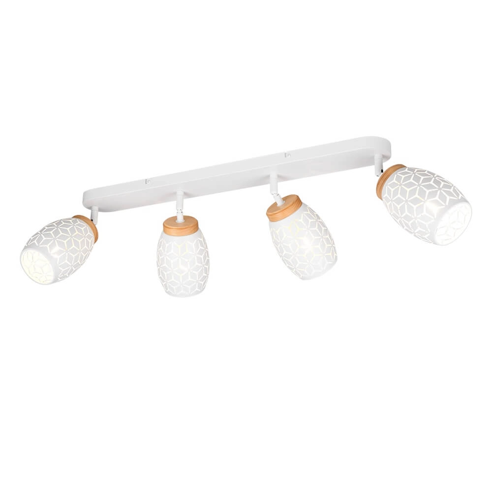 4-light surface-mounted spot Bidar white
