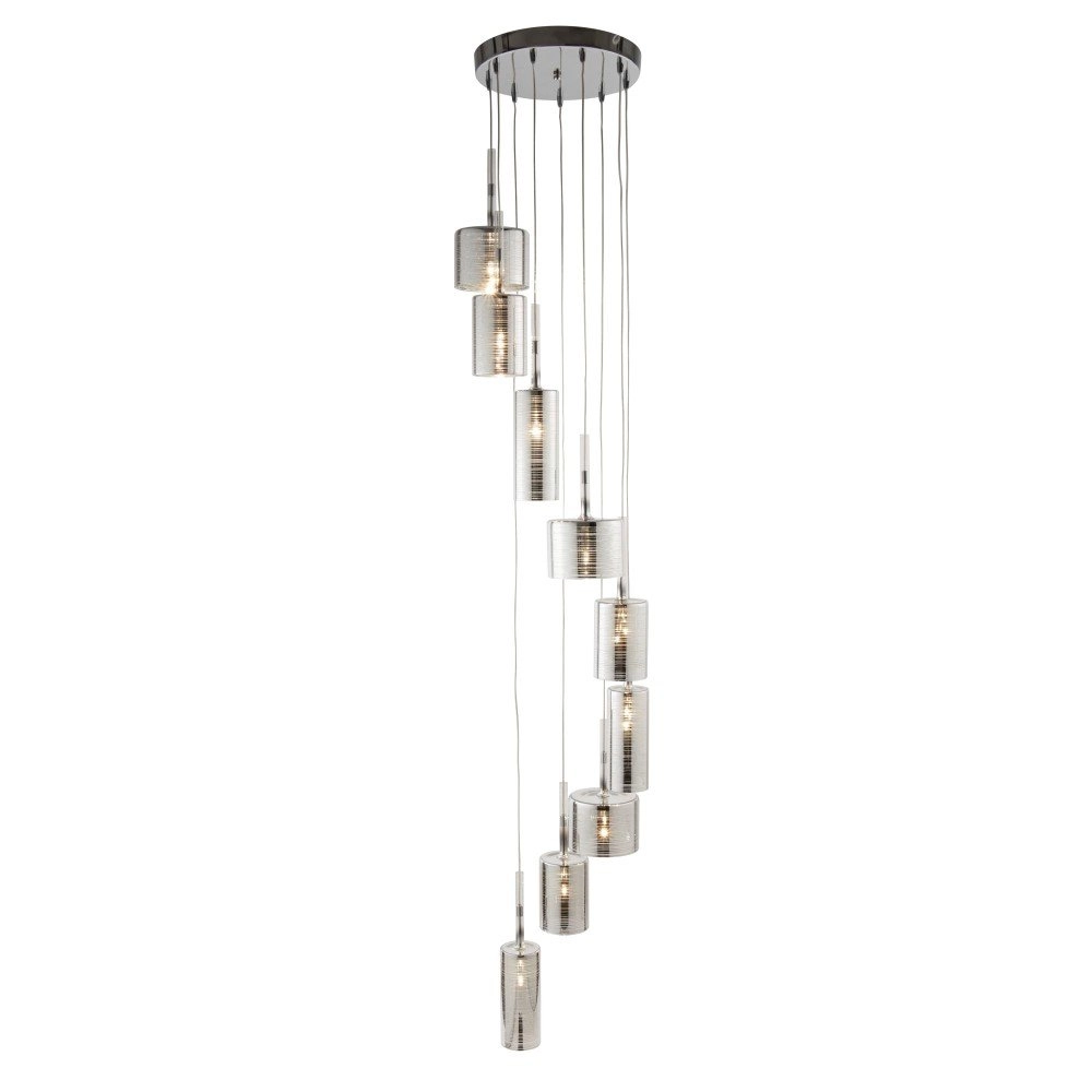 Vide pendant lamp Linen 9-light